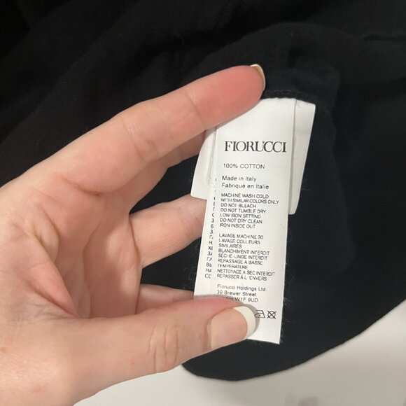 NEW Fiorucci Logo Black Sweatshirt Size XS - Picture 5 of 7